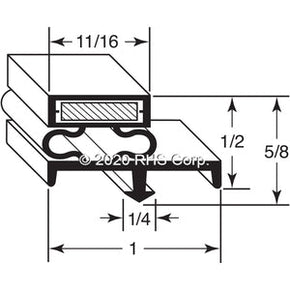 15-502, 493450 , LTI, GASKET, 21-3/4" X 23", O.D. 4S Compatible with  LTI 493450