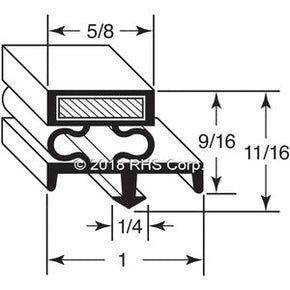 11-529, 2672188 , FLORIDA STAINLESS, GASKET, 20-1/2" X 25", OD Compatible with  FLORIDA STAINLESS 2672188