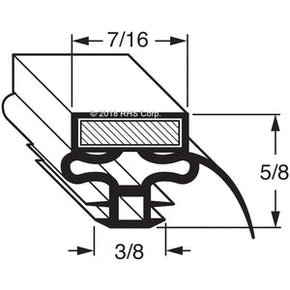 44-027, 159221 , NORLAKE, GASKET, 21-7/8" X 31-3/4" O.D. Compatible with  NORLAKE 159221