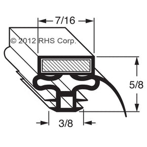 67-232, 30223S0300 , TURBO AIR, GASKET, 24" X 52-1/4" GJ Compatible with  TURBO AIR  30223S0300