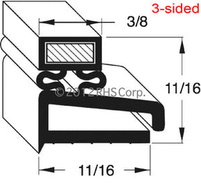 59-108, 59-108 , TYLER, GASKET, 54-1/4 X 80-7/8 3S Compatible with  TYLER  59-108