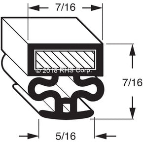 58-079, 02-60168-0011 , ANTHONY, GASKET, 27-3/8" X 77-1/4" O.D. Compatible with  ANTHONY  02-60168-0011