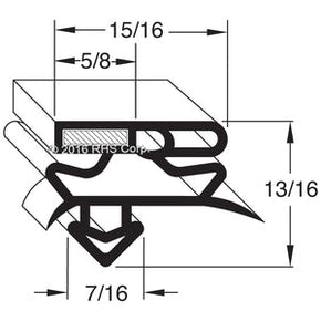 61-109, 929086 , TRUE, GASKET, 23-1/2 X 42 Compatible with  TRUE 929086