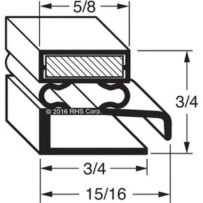 07-452, GSKTMAG25.312X56 , FOOD WARMING EQUIPMENT, GASKET, 25-3/8" X 56-1/8" Compatible with  FOOD WARMING EQUIPMENT  GSKTMAG25.312X56