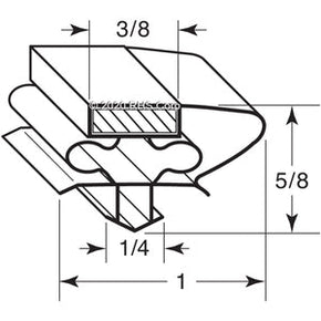 10-0013, 1759-736, MIGALI, GASKET, 24" X 61-1/2" Compatible with  MIGALI  1759-736