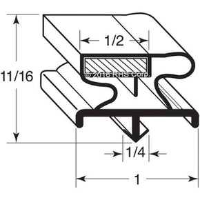 60-828, SVC-60287-00 , TRAULSEN, GASKET, 25 X 26-1/8" GRAY SANT Compatible with  TRAULSEN  SVC-60287-00