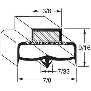 17-377, MV600598 , DELFIELD, GASKET, 16" X 26-3/8" -GJ- Compatible with  DELFIELD  MV600598