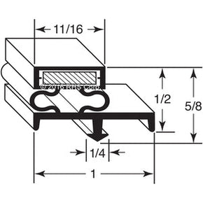 07-801, MC104 , MOD-U-SERVE, GASKET, 16-5/8" X 48" X 16-5/8", 3S Compatible with  MOD-U-SERVE  MC104