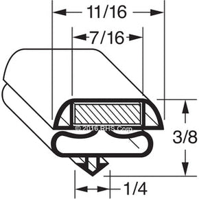 53-320, IN GSK2011 , RANDELL, GASKET, 26-1/8 X 57-7/8" S/I Compatible with  RANDELL  IN GSK2011