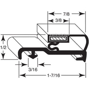 03-153, 02-81055-0000 , ARDCO, GASKET, 22-7/16" X 66"-SV Compatible with  ARDCO  02-81055-0000