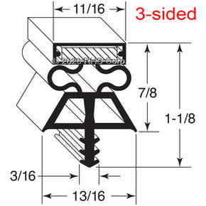 63-094, 63-094 , KOLPAK, GASKET, 32-1/2 X 75" R/H 3S Compatible with  KOLPAK  63-094