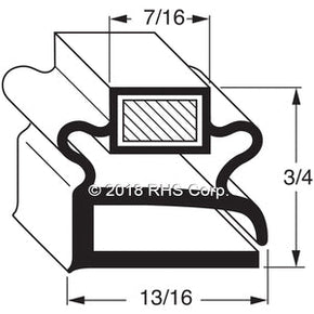 17-464, 1702170 , DELFIELD, GASKET, 29-3/4" X 72", 3S -SV- Compatible with  DELFIELD 1702170