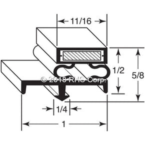 10-776, IB 594 , IMPERIAL BROWN, GASKET, 50-1/4" X 96-1/4" OD 3S Compatible with  IMPERIAL BROWN  IB 594