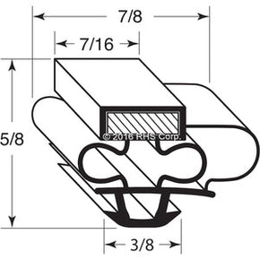 44-320, 146444 , NORLAKE, GASKET, 24-3/16" X 52-1/2", GRAY Compatible with  NORLAKE 146444