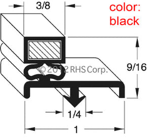 27-157, 703-677C , BEVERAGE-AIR, GASKET, 18-1/4" X 30-3/8" GJ/SV Compatible with  BEVERAGE-AIR  703-677C