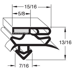 61-188, 947763 , TRUE, GASKET, 28-3/4 X 54 OD Compatible with  TRUE 947763