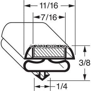 58-243, 02-18747-0001 , ANTHONY, GASKET, 35-1/2 X 79 3S Compatible with  ANTHONY  02-18747-0001