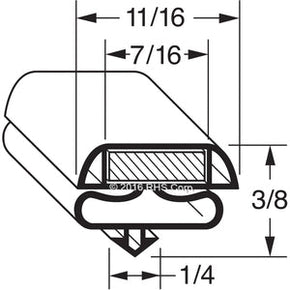 09-243, 2-733G , CONTINENTAL, GASKET, MAG 31-1/4" X 29-1/4" Compatible with  CONTINENTAL  2-733G