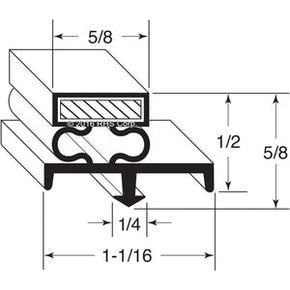 27-679, 703-963D-28 , BEVERAGE-AIR, GASKET, 12-1/4" X 23" S/I Compatible with  BEVERAGE-AIR  703-963D-28