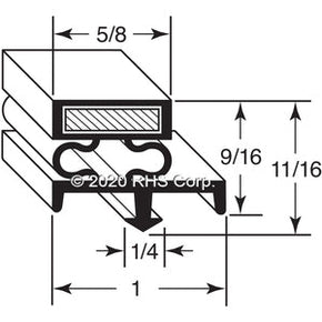 44-475, 156902 , NORLAKE, GASKET, 23-1/4" X 25-3/4" O.D. Compatible with  NORLAKE 156902