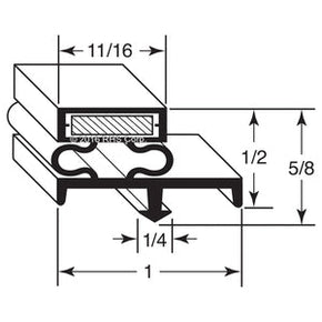 11-761, 272729 , US COOLER, GASKET, 35-3/4" X 76-1/2" DOOR Compatible with  US COOLER 272729