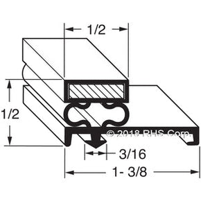 36-014, 1490009 , LEER, GASKET, 27-3/4" X 46-3/4" Compatible with  LEER 1490009