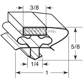 05-728, W0404047 , ATOSA, DRAWER GASKET, 8" X 37-7/8" OD Compatible with  ATOSA  W0404047