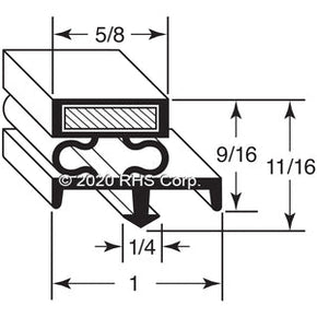 44-479, 172563 , NORLAKE, GASKET, 37-3/4" X 77-1/2", 3S Compatible with  NORLAKE 172563