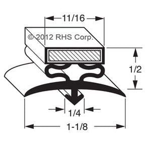 07-500, 64136 , POLAR KING, GASKET, 35-3/4" X 79", 3S Compatible with  POLAR KING 64136