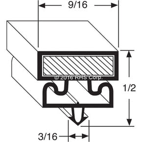 09-217, 2-826 , CONTINENTAL, GASKET, 24-3/8" X 43-3/4" Compatible with  CONTINENTAL  2-826