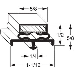 60-863, 341-60200-00 , TRAULSEN, GASKET 17-7/8 X 30-1/4 MAG GRY Compatible with  TRAULSEN  341-60200-00