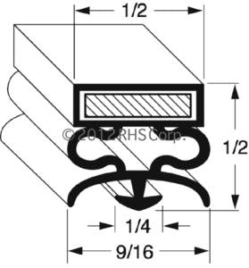 71-075, 10-0364-00 , UNIVERSAL NOLIN, GASKET, 24" X 57" BLACK Compatible with  UNIVERSAL NOLIN  10-0364-00