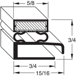 15-353, WISP-002 , SOUTHERN STAINLESS, GASKET, 36" X 72-3/4" O.D. Compatible with  SOUTHERN STAINLESS  WISP-002