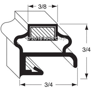 17-356, 1701254 , DELFIELD, GASKET, 9-1/4" X 24-1/4" -SV- Compatible with  DELFIELD 1701254