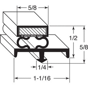 09-178, 2-725 , CONTINENTAL, GASKET, 19-3/8" X 25-1/8" Compatible with  CONTINENTAL  2-725