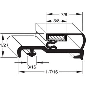 59-076, 58750310 , TYLER, GASKET, 29-7/8 X 61-1/8 -SV- Compatible with  TYLER 58750310