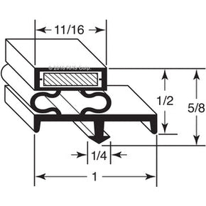 44-339, 153655 , NORLAKE, GASKET, 26" X 26-7/8" O.D. GRAY Compatible with  NORLAKE 153655