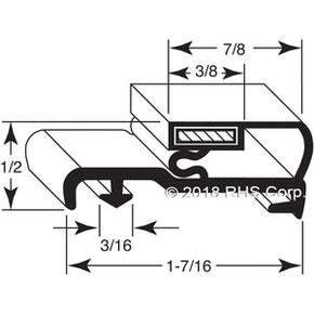 39-070, 673 , MCCALL, GASKET, 24-5/8" X 60-3/4" -SV- Compatible with  MCCALL 673