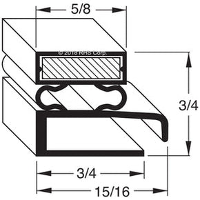 07-600, 97205 , ALADDIN TEMP RITE, GASKET, 25 7/8" X 48" Compatible with  ALADDIN TEMP RITE 97205