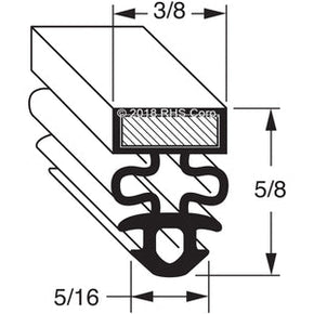 17-486, 1701295 , DELFIELD, GASKET, 24-3/4" X 28-13/16" Compatible with  DELFIELD 1701295