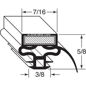 07-114, F0124C030 , BLUE AIR, GASKET, 25-5/8" X 28-1/4" Compatible with  BLUE AIR  F0124C030