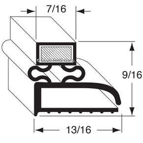 17-026, 1702145 , DELFIELD, GASKET, 13-1/2" X 24-13/16" -SV- Compatible with  DELFIELD 1702145