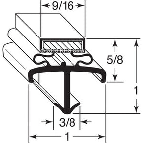 05-501, J074700 , AMERIKOOLER, GASKET, MAG, 31-1/8" X 76" 3S GJ Compatible with  AMERIKOOLER  J074700