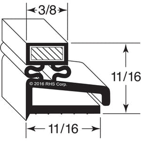 78-002, 16-72574 , FEDERAL, GASKET, 13-1/4" X 56-3/8" Compatible with  FEDERAL  16-72574