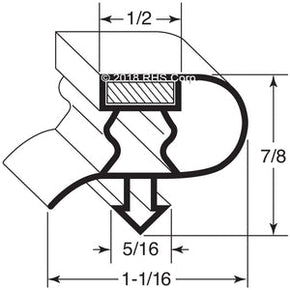 14-074, 512-4200 , COLDTECH, GASKET, 22-1/2" X 25-7/8" Compatible with  COLDTECH  512-4200