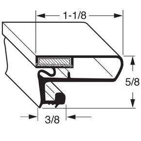 11-652, 216522315 , ARCTIC AIR, GASKET, 31-1/2" X 61-1/2" Compatible with  ARCTIC AIR 216522315