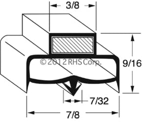 53-369, IN GSK006 , RANDELL, GASKET, 9" X 29-1/2 S/I Compatible with  RANDELL  IN GSK006