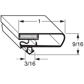 11-666, 216657200 , ARCTIC AIR, GASKET, 31-1/2" X 61" Compatible with  ARCTIC AIR 216657200