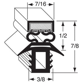 60-743, 341-60022-00 , TRAULSEN, GASKET, 16-7/8 X 44-1/2 Compatible with  TRAULSEN  341-60022-00