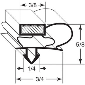 27-168, CT9603 , BEVERAGE-AIR, GASKET, 20-5/8" X 33-1/8" O.D. Compatible with  BEVERAGE-AIR  CT9603